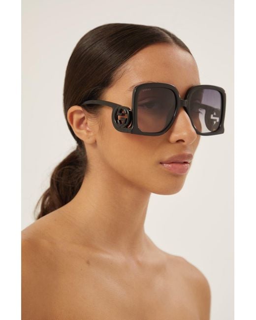 Gucci oversized hot sale sunglasses