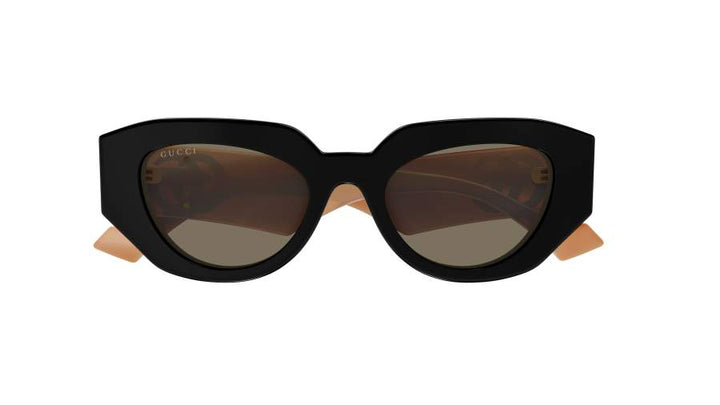 Gucci GG1421S Black Pink Logo Sunglasses
