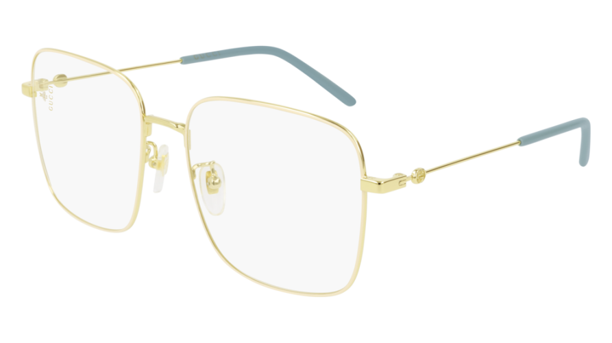 Gucci GG0445O Eyeglasses Frames in Gold Blue
