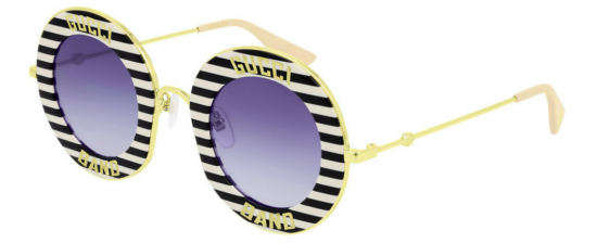 Gucci GG0113S Blind For Love Gafas de sol redondas negras