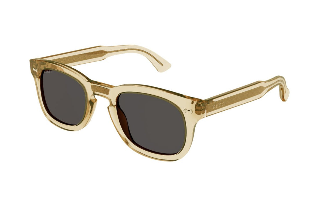 Gucci GG0182S Transparent Yellow Sunglasses