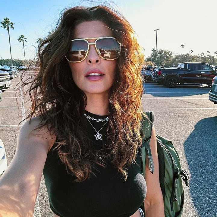 Gucci GG0981S Aviator Sunglasses in Gold