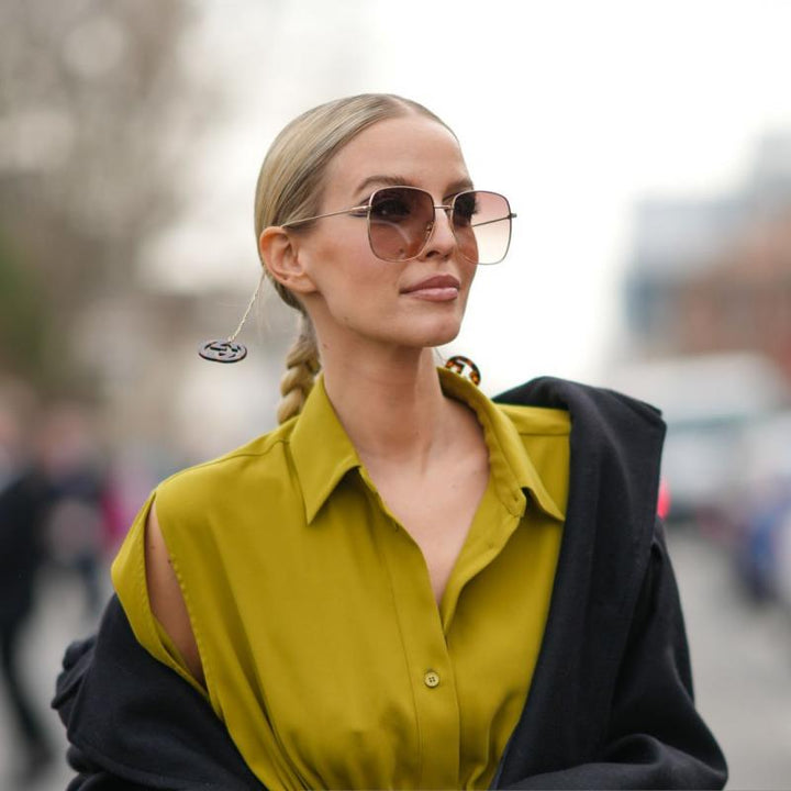 Gucci GG1031S Earring Oversized Square Sunglasses