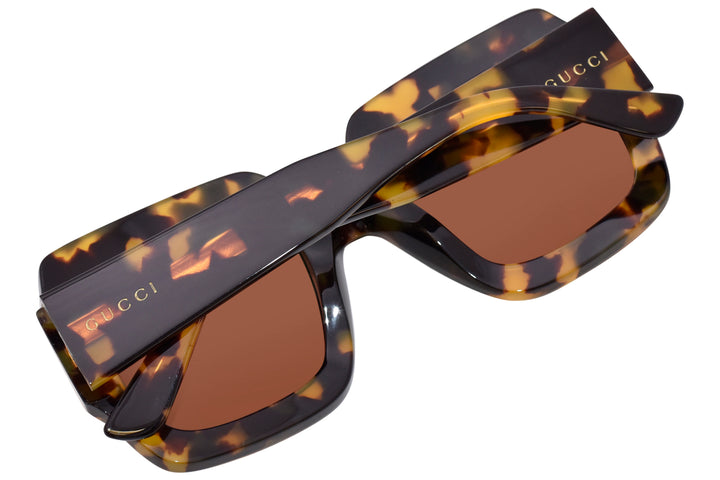 Gafas de sol cuadradas extragrandes en negro Gucci GG1111S 