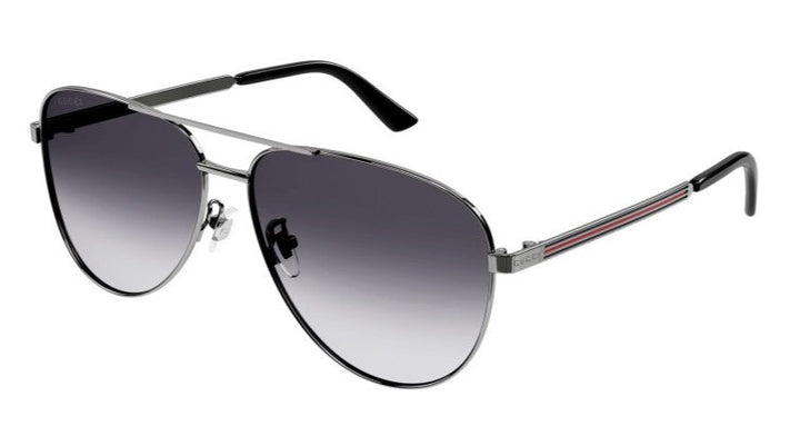 Gucci GG1233SA Silver Metal Aviator Sunglasses