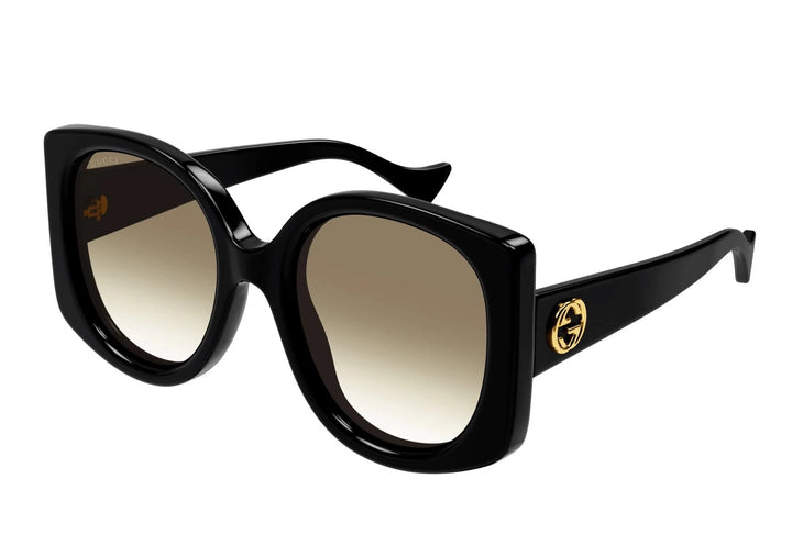 Gucci GG1257SA Black Rounded Sunglasses
