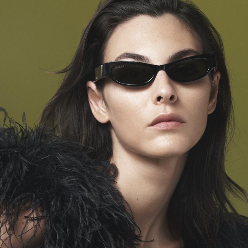 Gucci GG1635S Black Cat Eye Sunglasses