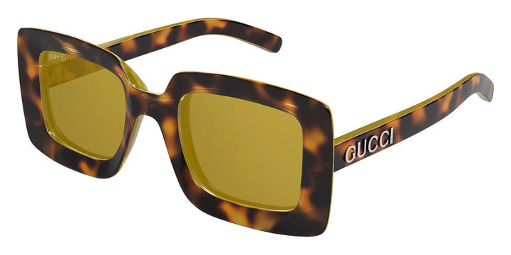 Gucci GG1718S Square Sunglasses in Spotted Havana