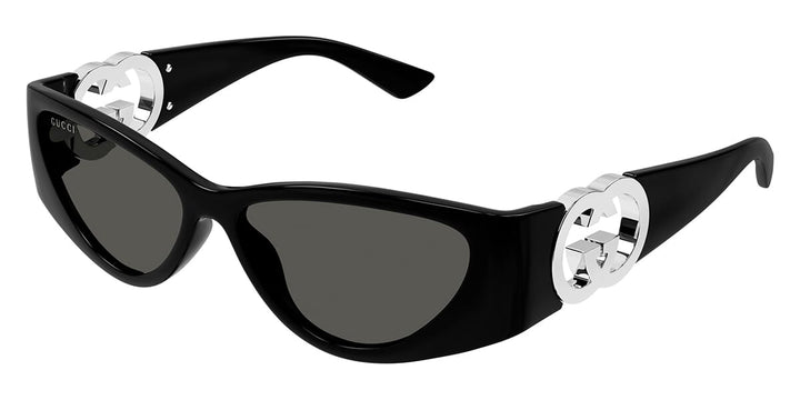Gucci GG1824S Cat Eye Sunglasses in Black Silver