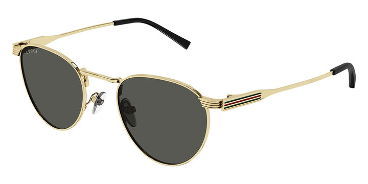 Gucci GG1875S Round Sunglasses in Gold Grey