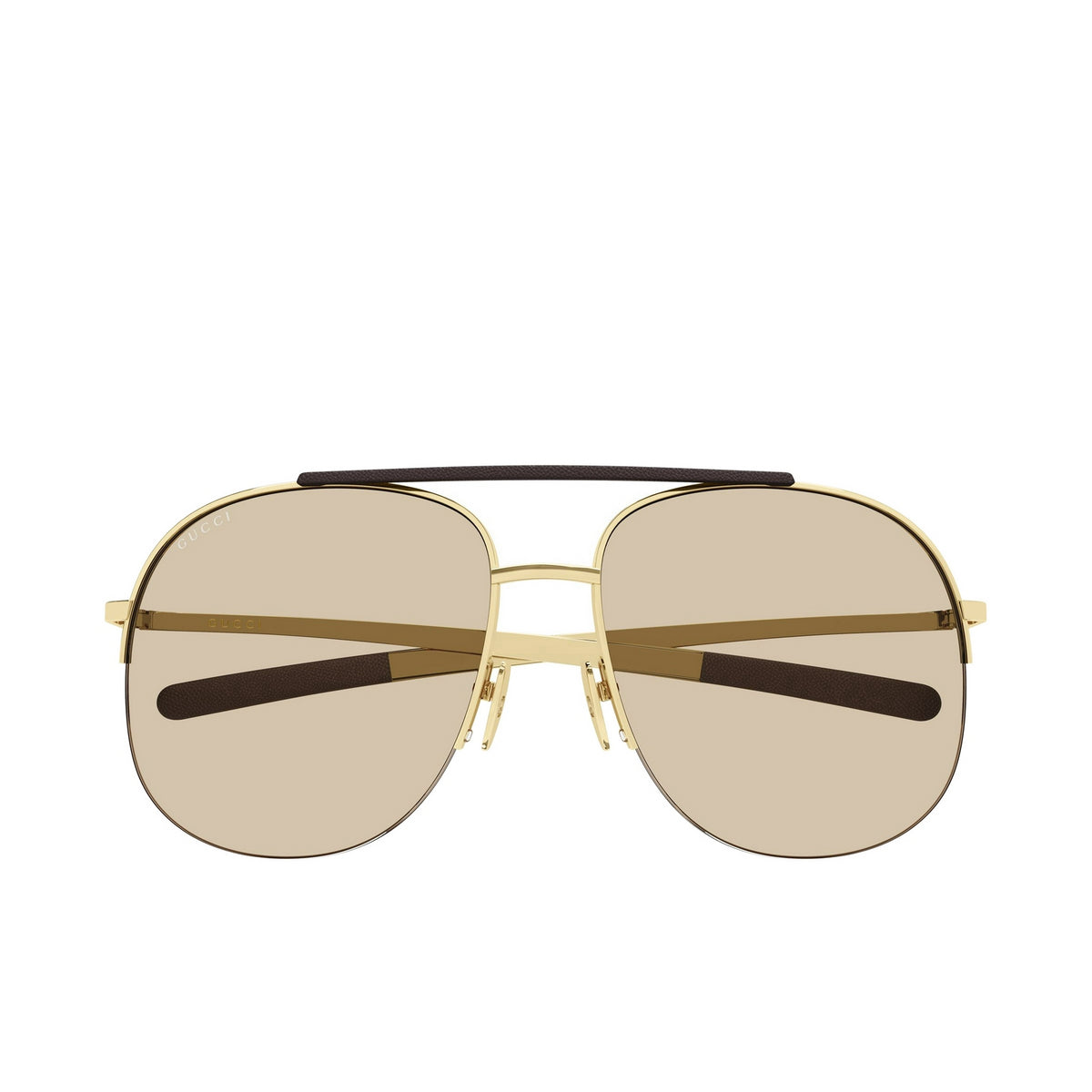 Gucci GG2165S Oversized Aviator Sunglasses in Gold | Designer Daydream