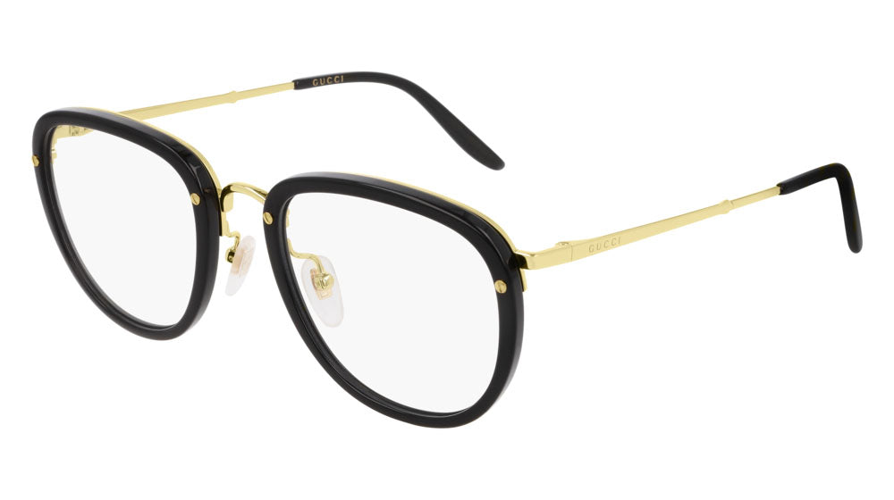 Gucci GG0675O Round Metal Eyeglasses Frames in Black
