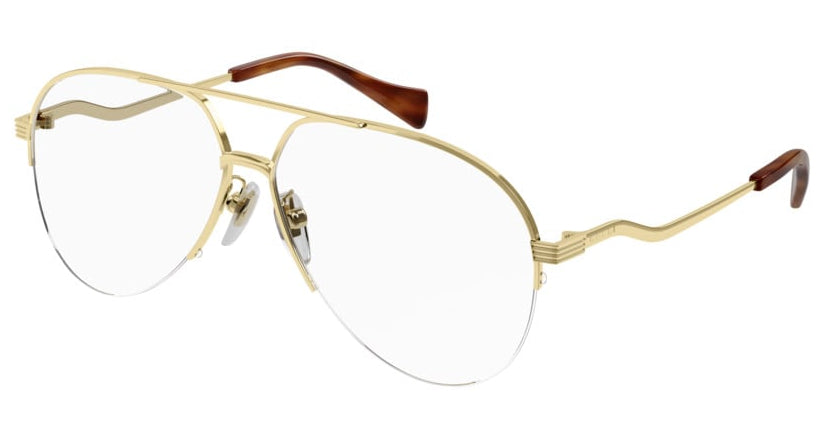 Gucci GG0971O Oversized Aviator Frames in Gold