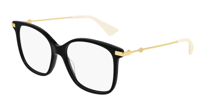 Gucci GG0512O Square Metal Leg Eyeglasses Frames in Black
