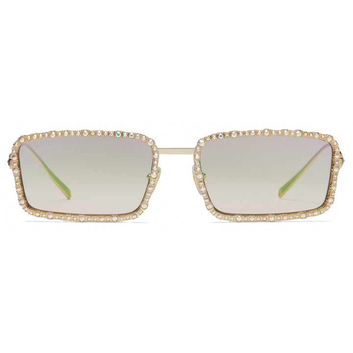 Gucci GG1568S Chain Sunglasses in Gold Crystal