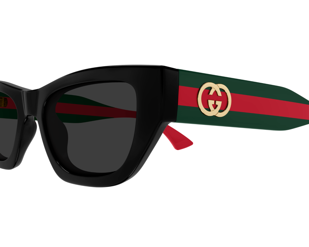 Gafas de sol extragrandes Gucci GG0817S con lentes grises 