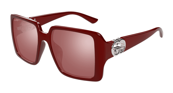 Gucci GG1692S Burgundy Square Sunglasses