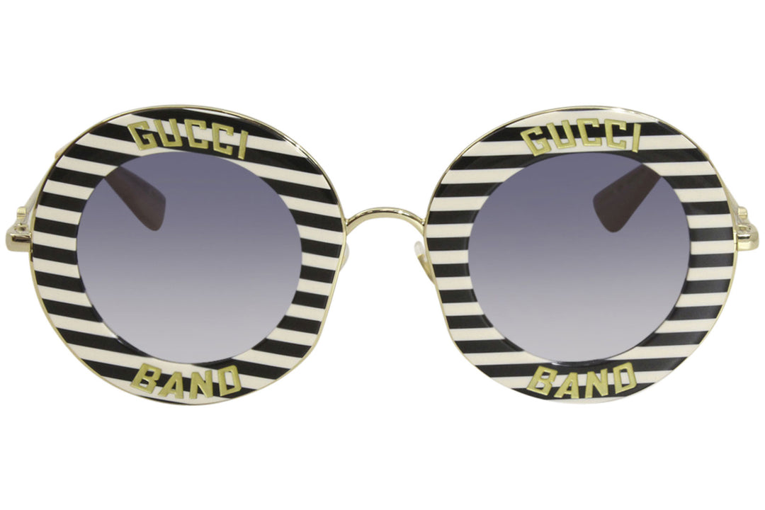 Gucci GG0113S Blind For Love Gafas de sol redondas negras