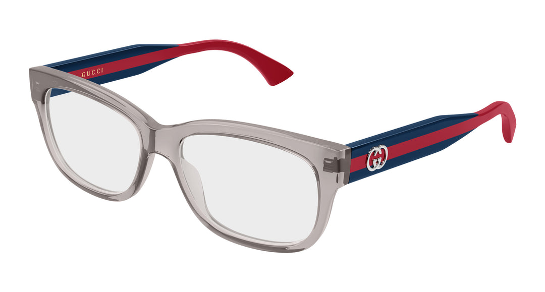 Gucci GG0278ON Transparent Grey Striped Leg Frames