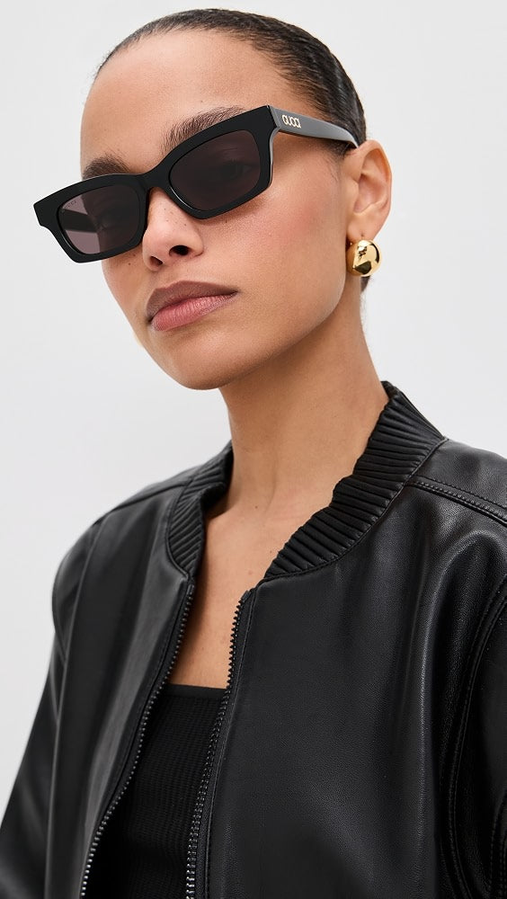 Gucci GG1790S Cat Eye Sunglasses in Black