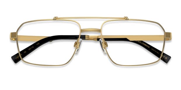 Dolce & Gabbana DG1345 Gold Metal Unisex Frames