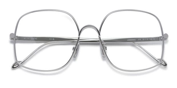 Loewe LW50055U Silver Oversized Frames