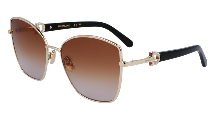 Salvatore Ferragamo SF225S gafas de sol azules sin montura