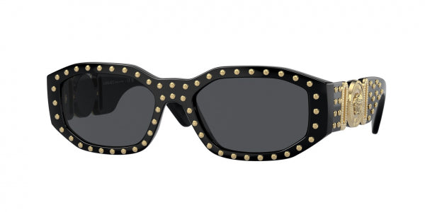 Versace VE4361 Biggie Sunglasses in Black Gold Studs