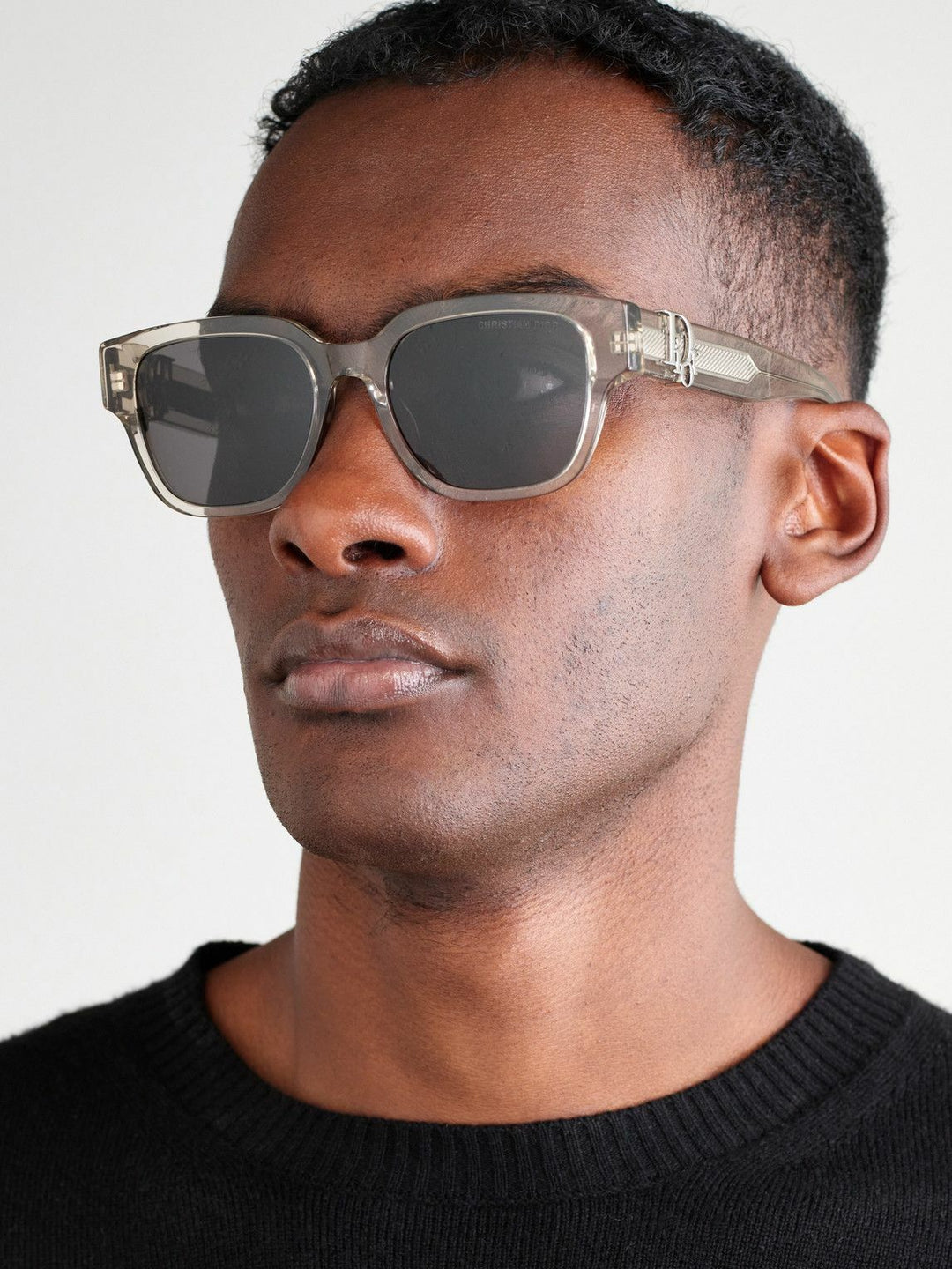 Dior Oblique S1I Sunglasses in Transparent Beige