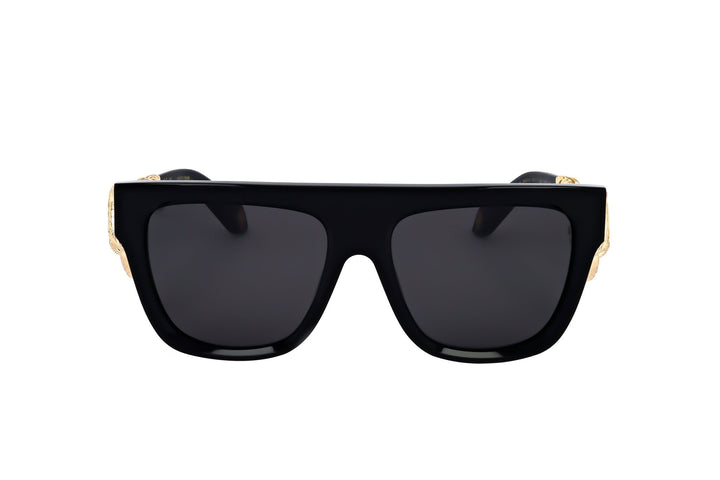 Roberto Cavalli SRC014M Black Snake Sunglasses