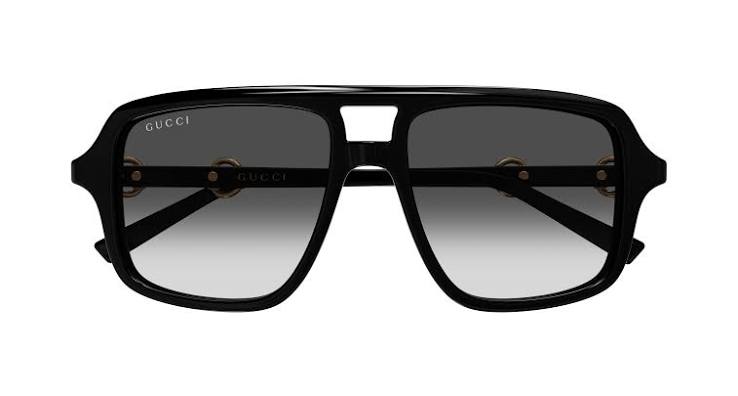 Gucci GG1220S Gafas de sol de aviador con monograma verde