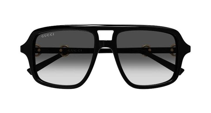 Gucci GG1220S Gafas de sol de aviador con monograma verde