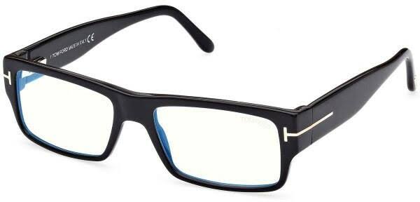 Tom Ford FT5835-B Black Rectangular Bluelight Frames