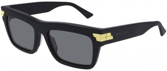 BV1058S Rectangular Sunglasses in Black