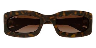 Gucci GG1786S Slim Sunglasses in Havana Brown