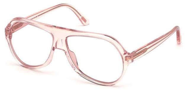 Tom Ford Thomas FT0732 Aviator Sunglasses in Pink Transparent