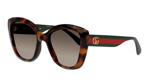 Gucci GG0860S Brown Oversized Cat Eye Sunglasses
