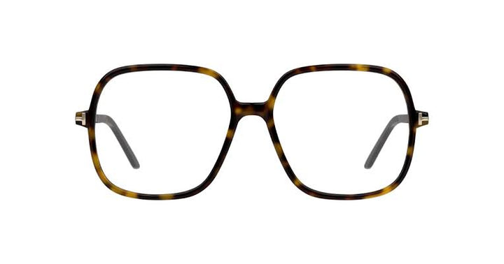 Tom Ford FT5764-B Havana Brown Square Bluelight Eyeglasses Frames