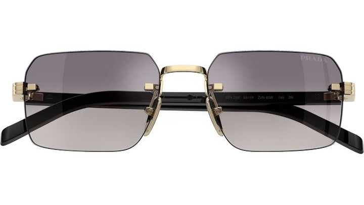 Prada PR D55S Rimless Square Sunglasses in Grey