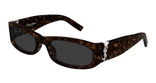Saint Laurent SLM152 Sunglasses in Havana Brown Silver
