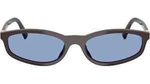 Miu Miu MUA06S Moka Brown Blue Sunglasses