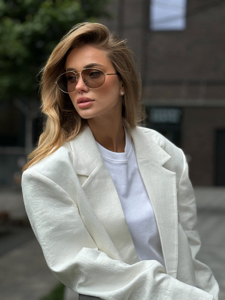 Tom Ford Ken FT1095 Gold Photochromic Aviator Sunglasses