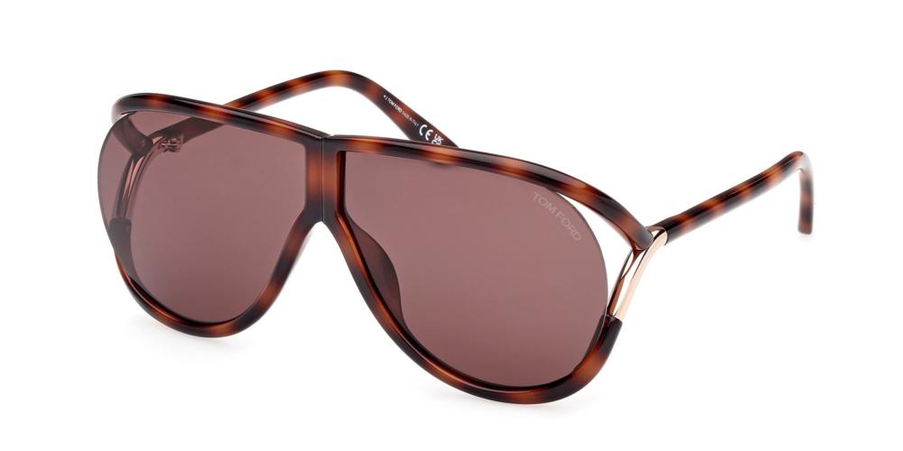 Tom Ford Axel FT1197 Aviator Sunglasses in Havana Brown - Designer Daydream