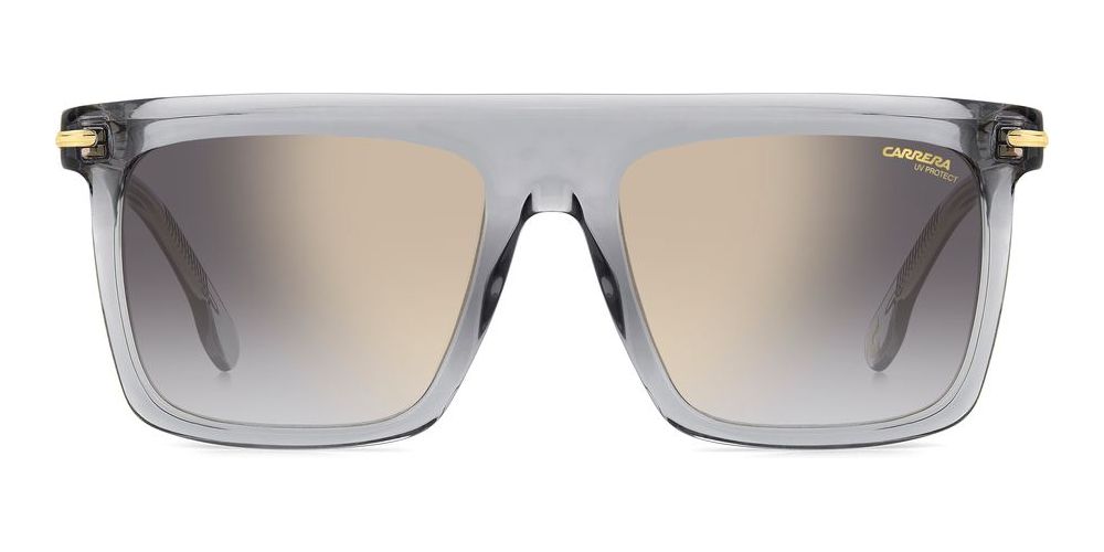 Carrera 359/S rectangular sunglasses with transparent gray frames and gradient lenses
