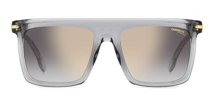 Carrera 359/S rectangular sunglasses with transparent gray frames and gradient lenses