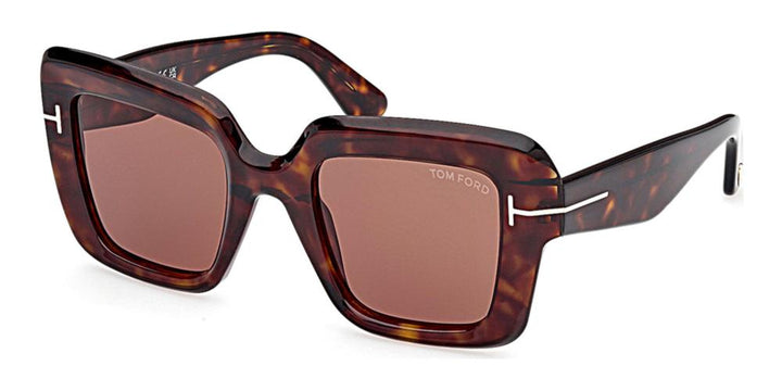 Tom Ford Esme FT1157 Square Sunglasses in Havana Brown