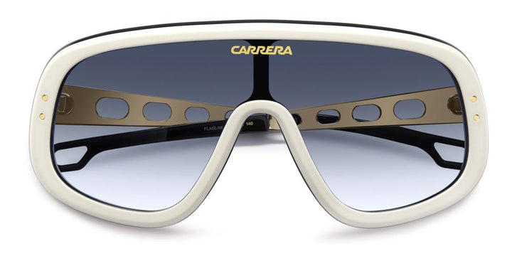 Carrera Flaglab 17 Oversized Mask Sunglasses in White
