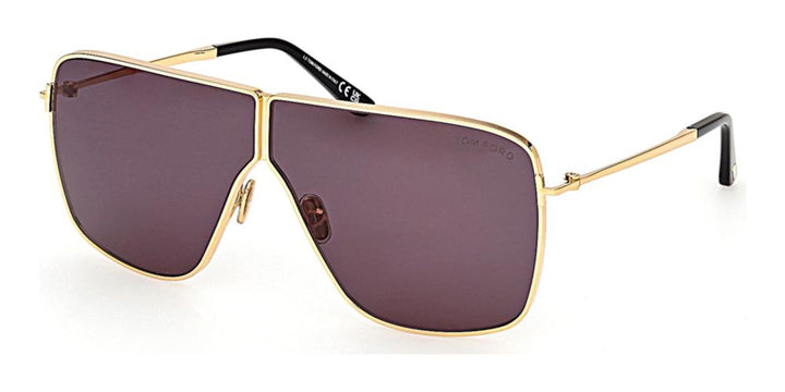 Tom Ford Huxley FT1159 Square Aviator Sunglasses in Gold