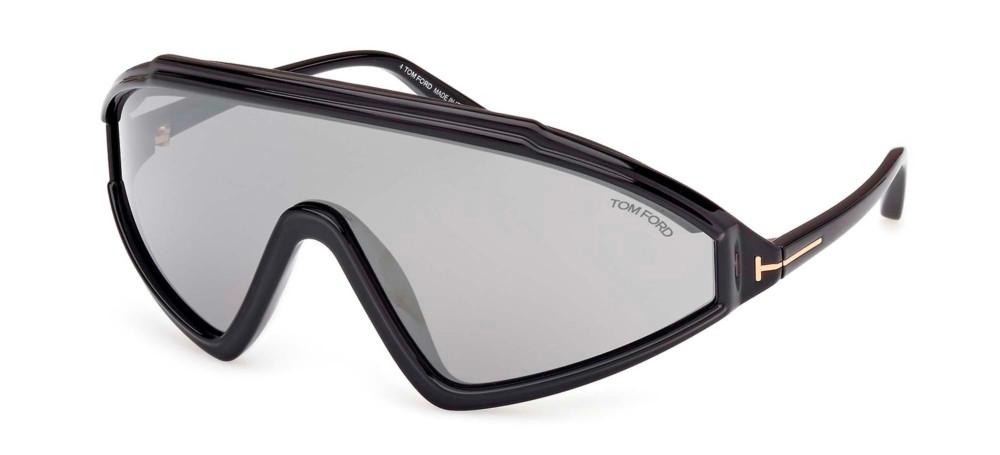 Tom Ford Lorna FT1121 Black Grey Mirror Sunglasses - Designer Daydream