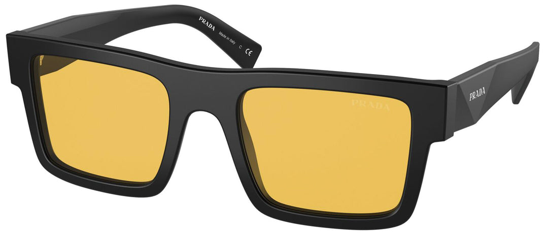Prada PR19WS Matte Black Yellow Lens Sunglasses